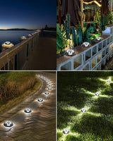 Biling Solar Outdoor Lights Walkway Lights 12 Packs, Bright Solar Ground Lights Uplight Sidelight Waterproof for | Lumora
