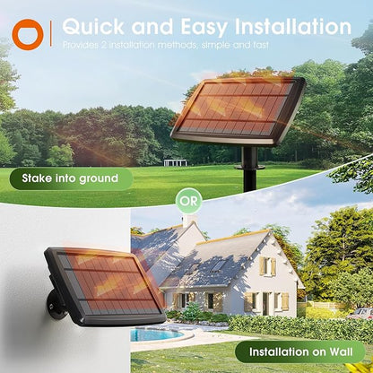 addlon 106FT(100+6) Solar String Lights with Remote, 54 Shatterproof G40 Bulbs, Commercial Grade Solar Powered Outdoor Light, Dimmable Waterproof Solar Lighting Outdoor for Garden Backyard Party Decor