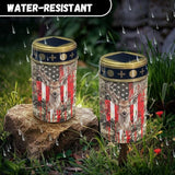 American Flag Deer Cemetery Cross Solar Lights Solar Light Outdoor for Cemetery, LED Waterproof Solar Lights for | Lumora