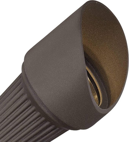 John Timberland Hooded 7 1/2" High Traditional Outdoor Landscape Spotlight Porch House Exterior Outside LED Bulb Weatherproof Brown Bronze Finish Aluminum Front Door Patio Garage Home Deck