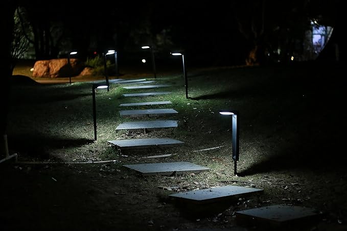 Solar Spot Lights Outdoor, Waterproof IP65, 30 LED, 2 Lighting Modes, Suitable for Outside Garden, Landscape,Pathway,Yard, Deck, Lawn, Patio, Fence- 2 Pack (Warm Light)