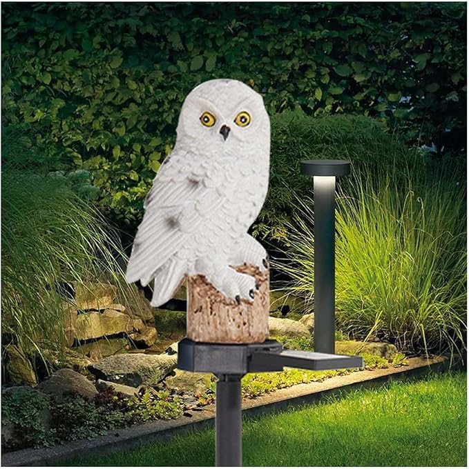 Eagle Solar Garden Lights - Outdoor Decor with LED Path Lights, Animal Statue
