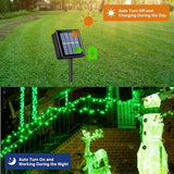 QITONG Green Solar String Lights, 2 Pack Each 66ft 200 LED Christmas String Lights Outdoor Waterproof, 8 Modes | Lumora