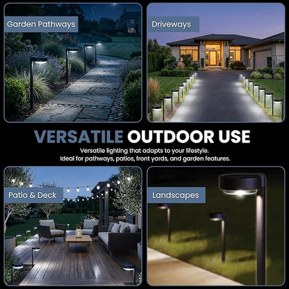 Energizer Outdoor Solar Garden Lights - 4 Pack IP65 Waterproof Solar Downlights with Aluminum Metal Construction, Easy to Install LED Solar Lights for Outside Front Yard Decor & Patio Lighting