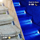 VOLISUN Solar Stair Lights 16 Pack, Solar Step Lights Outdoor, Halloween Light, LED Outdoor Step Light,Outdoor | Lumora