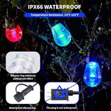 Outdoor String Lights 27FT, Outdoor Lights for Patio with 10 Dimmable RGBW LED Bulbs, IP66 Waterproof Shatterproof | Lumora