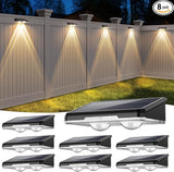 Solar Fence Lights Outdoor, 7 Fixed Colors ＆ Color Changing IP65 Waterproof Solar Powered Lights for | Lumora