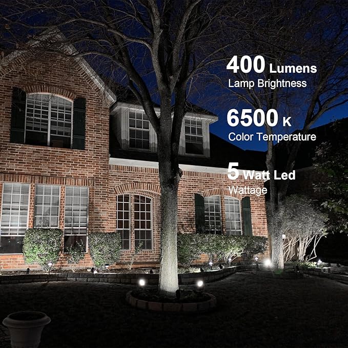 GOODSMANN Low Voltage Spot Light Landscape Lighting 5W LED 6500K for Outdoor Lighting with Metal Spike and | Lumora