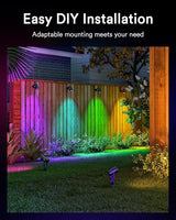 Lumary 56FT Smart Landscape Lights Gen2, 6 Pack RGBAIWW Color Changing Spotlights Low Voltage, Outdoor Lights for | Lumora