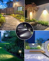 CLY 6 in 1 Solar Spot Lights Outdoor, 2700K Warm White Solar Spotlights Landscape Lights, IP66 Waterproof 59.06ft | Lumora
