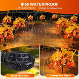 4Pack Fall Solar Lights Outdoor Waterproof,80LED 160 Maple Leaves Solar Garden Lights Outside, Autumn Artificial | Lumora