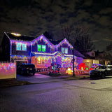 Icicle lights Outdoor - 33ft Christmas Lights with 400LED 75 Drops 8 Modes, Plug in Curtain String Lights | Lumora