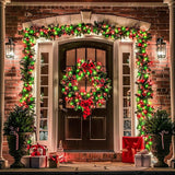 JMEXSUSS 200 LED Red White and Green Christmas Lights Outdoor, 66ft String Lights Indoor Clear Wire, Christmas Tree | Lumora