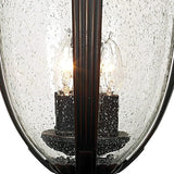 John Timberland Casa Sierra Traditional Outdoor Post Light Fixture Lantern Bronze 24 1/2" Seedy Glass for Exterior | Lumora
