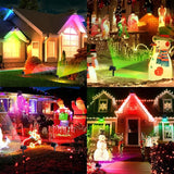 Solar Color Changing Spot Lights Outdoor, [9 Modes/4 Pack] Solar Christmas Lights Outdoor Waterproof IP65 | Lumora