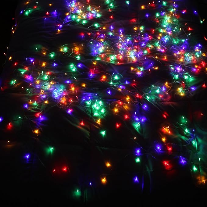 ZOIC 500 LED Christmas Fairy String Lights for Wedding Party Patio Holiday Decoration 100 Meters (328 feet) 8 Modes Memory Function 29V (Multi-Color)