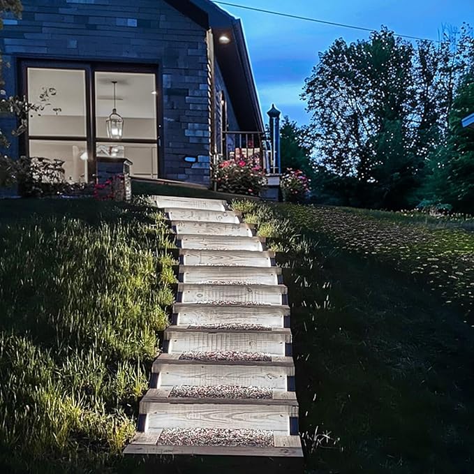 Solar Step Lights for Outside, 24-Pack Waterproof IP67 Deck Lights for Staircase, Patio, Front - Outdoor Path Light | Lumora