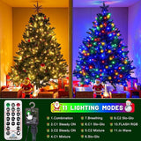 100FT 300 LED Color Changing Christmas Lights, Warm White & Multicolor Christmas Tree Lights with Remote | Lumora