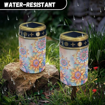 Blossom Flower Solar Light Outdoor LED Solar Light Landscape Solar Light for Women Bright Solar Path Lights Outdoor Solar Light Easy to Install