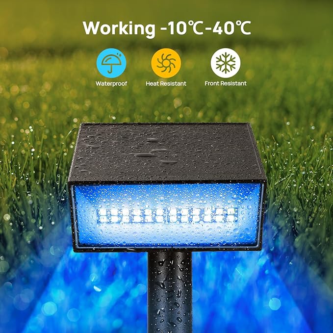 Consciot Solar Spot Lights Outdoor, Adjustable 170° Solar Outdoor Light, 7 Multicolored Garden Light Waterproof | Lumora
