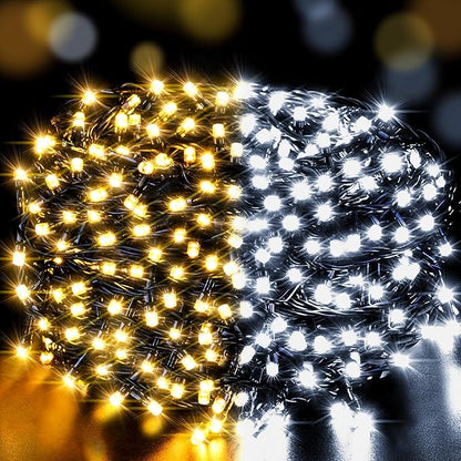 LetsFunny Outdoor Christmas Lights with 8 Modes, 300 LED 108 FT Connectable Waterproof, Twinkle Fairy String Light for Xmas Tree Garden Yard Patio Wedding Home Indoor Holiday Decorations