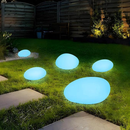 Outdoor RGB Solar Pathway Light, Garden Decorative Step Light with Color Shifting Led, Tree Villa Patio Lamp, Made of Strong Pp