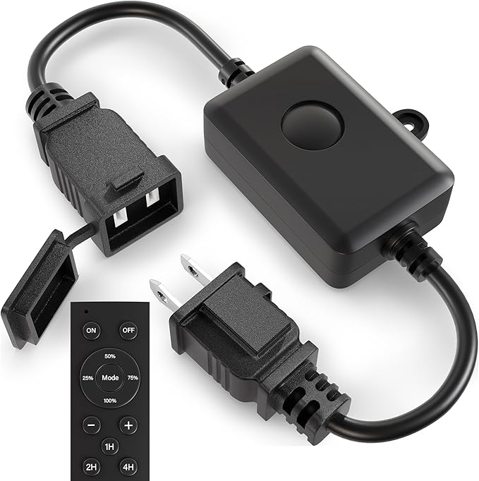 25FT ST38 LED Outdoor String Lights Bundle with 120W Outdoor Dimmer Plug