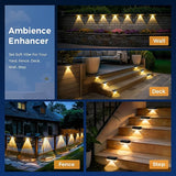 Solar Deck Lights Outdoor 24 Packs, Solar Powered LED Step Lights Waterproof Outdoor for Deck, Stairs, Step, Fence | Lumora