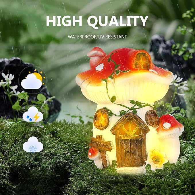 Solar Statue Lights of Adorable and Radiant Owl-Outdoor Decoration Figurines for Lawn,Patio Accessories, Yard Decor,Unique Gifts for Women Mom Grandma or Homewarming