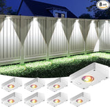 VOLISUN Solar Fence Lights, Fence Lights Solar Powered, IP65 Waterproof LED, RGB Color - Outdoor Path Light | Lumora