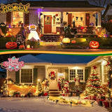 Anordsem Solar Spot Lights Outdoor: 1000mAh+ABS Waterproof Case 4 Pack - 2 Warm Light Modes for Yard Garden Path | Lumora