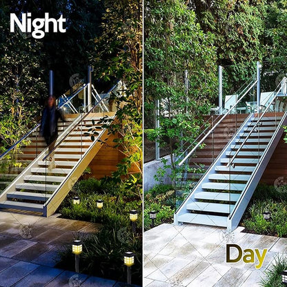 VaygWay 12 Pack Bright Solar Pathway Lights - Premium Quality Waterproof Outdoor Solar Powered Lamp Lights for Garden, Walkway LED Lamp- Perfect for Patio, Lawn, Yard, Driveway, Landscape