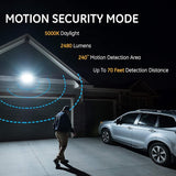 Enbrighten 2-in-1 LED Flood Light Outdoor, Security Light, 2480 Lumens, 2 Adjustable, 2200K-5000K, Motion Sensor | Lumora