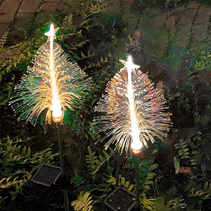 Solar Garden Lights - Waterproof Color Changing | LED Lights with Garden Stake | For Paths Parties Balconies Terraces Halloween Patios Porches Driveway Lawn Party