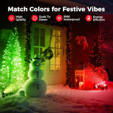 L LOHAS LED Red Spotlight Outdoor, Tree Spot Lights for Yard, Auto On/Off 5W 120V Landscape Lighting for House | Lumora