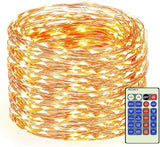 Decute 300Led 99FT Copper Wire Christmas Fairy String Lights Dimmable with Remote Control Starry Lights with UL | Lumora