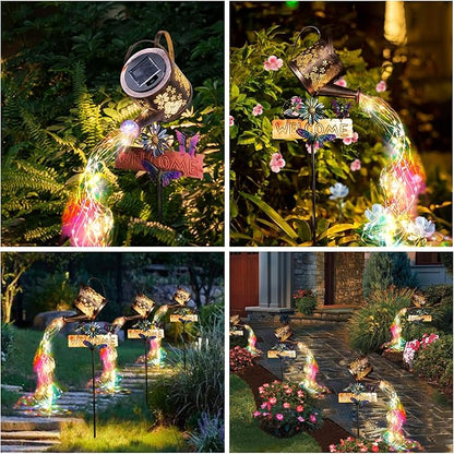 Solar Watering Can Lights, Solar Lanterns Outdoor Waterproof Garden Decor, Yard Lights for Outside Flower Bed Decor, Garden Gifts for Mom & Grandma