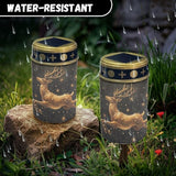 Golden Deer Pattern Garden Stake Light, Solar Light for Cemetery Grave,Solar Pathway Lights Outdoor Waterproof,Lawn | Lumora