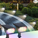 Kingsyard Solar Color Changing Lights 8 Colors, USB & Solar Powered Lights Outdoor Waterproof IP68, Multicolor RGB | Lumora