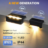 SOLPEX Solar Fence Lights, Solar Deck Lights Outdoor Waterproof Solar Powered for Step, Stair, Balcony,Front | Lumora