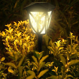 Ensenior 12-Pack Solar Lights Outdoor, 16.77" 3000K LED Solar Garden Lights for Pathway, Yard, Patio, Walkway | Lumora