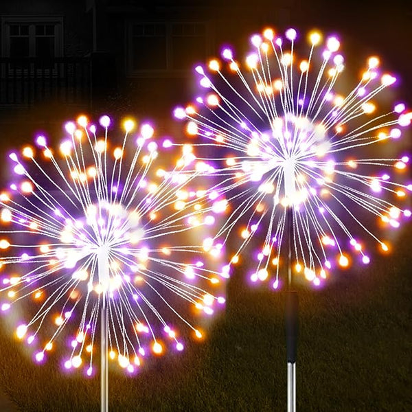 JJGoo Solar Firework Lights, 2 Pack 150 LEDs 2 Lighting Modes Solar Lights Outdoor Waterproof for Garden Patio | Lumora