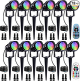 12W RGBW Low Voltage Landscape Lights, LED Color Changing Landscape Lighting,12V 24V Waterproof Outdoor Spotlight | Lumora