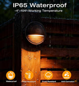 CLOUDY BAY [6 Pack] 3CCT Low Voltage LED Deck Lights Outdoor,2700K/3500K/5000K Selectable,Landscape Step Stair | Lumora