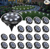 SOLPEX Mini Solar Ground Lights, 20 Pack Solar Lights Outdoor Waterproof, Landscape Lighting for Garden Pathway | Lumora