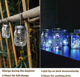 Decorman Solar Mason Jar Lid Lights, 6 Pack 20 LED Waterproof String Fairy Star Firefly Jar Lids Lights for Patio | Lumora