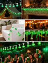 25 Pack Green G40 LED Bulbs, Commercial Grade E12 Base Replacement Bulbs for Outdoor Patio String Lights - 0.6W LED | Lumora