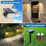 Solar Spot Lights Outdoor 10 Pack, [46 LED/3 Modes] Solar Landscape Spotlights Waterproof, 2-in-1 Auto On/Off Solar | Lumora