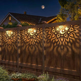 Solar Fence Lights 6 Pack Solar Deck Lights Waterproof LED Step Wall Outdoor Decorations Warm Yellow Decorative | Lumora