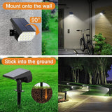 WELALO Solar Spot Lights Outdoor, [6 Pack/65 LED/3 Modes] Solar Landscape Spotlights, Solar Powered Christmas | Lumora